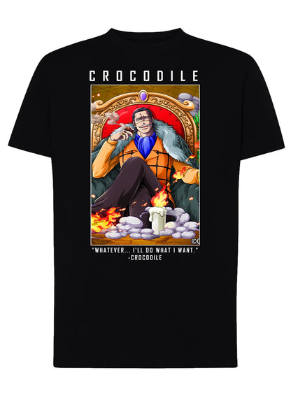 Of Crocodile Manga Anime Fumetti 6018-9 T-shirt Urban Men Uomo 100% Cotone Pettinato JK - STREET STYLE