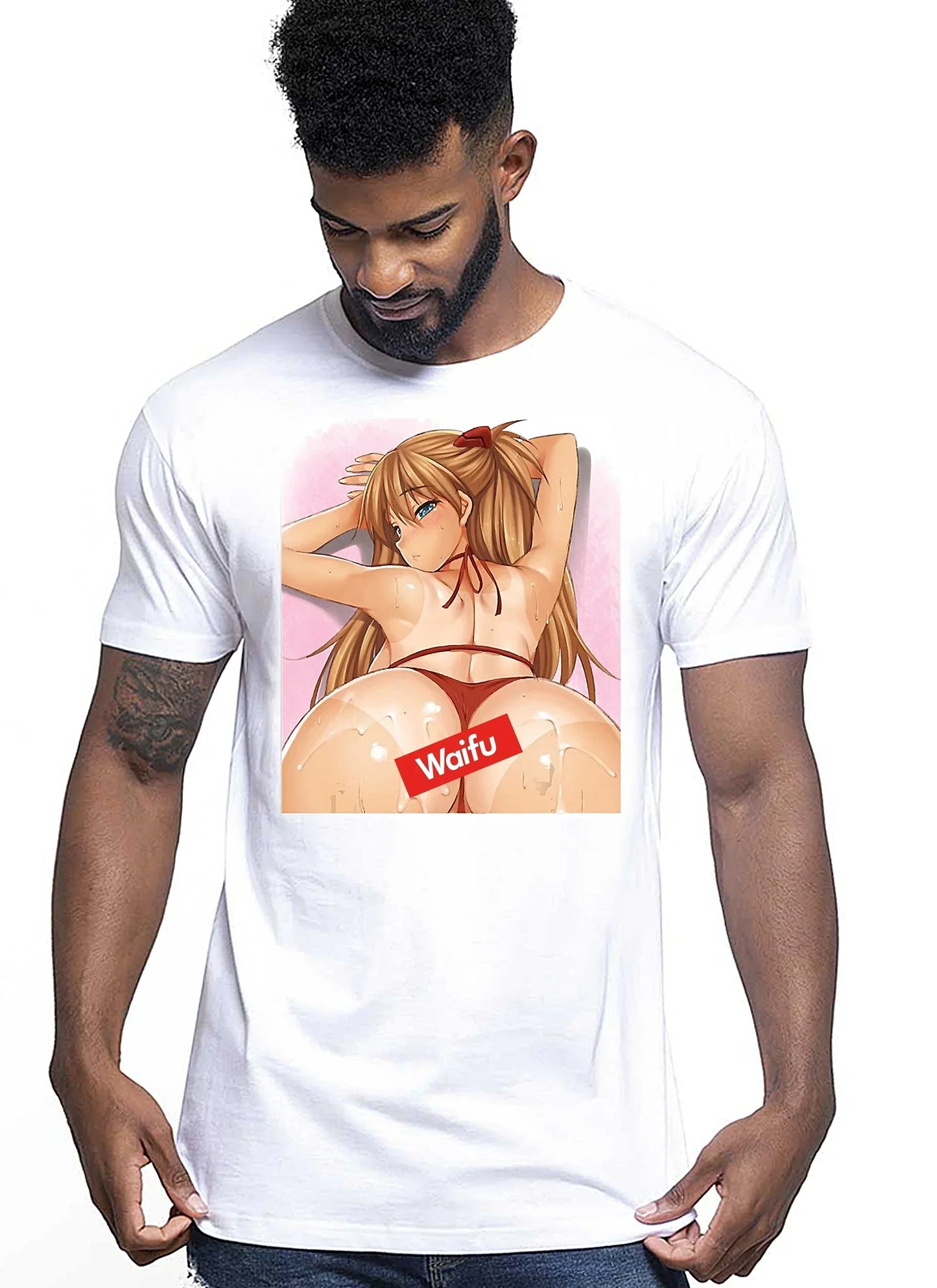 Hentai Manga Sexy Manga Anime Fumetti 6020 T-shirt Urban Men Uomo 100% Cotone Pettinato JK - STREET STYLE
