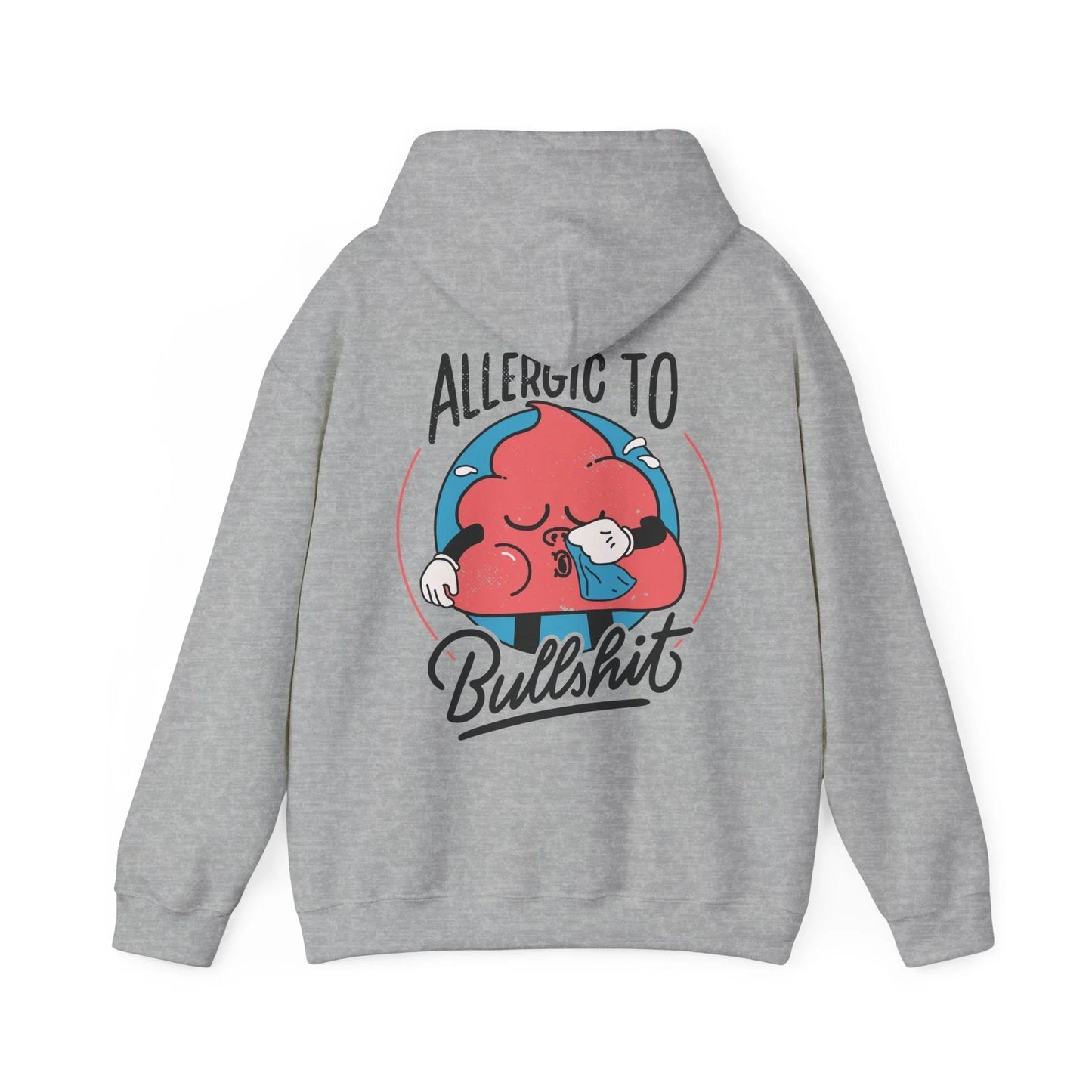 Allergic to Bullshit - Antisocial Retro - Unisex Hoodie - STREET STYLE