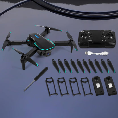 Drone con fotocamera 720P HD per bambini, WiFi FPV Drone per principianti, quadricottero RC con 2 batterie, sensore di gravità, 3D, modalità flip con un tasto, start/atterraggio, modalità altitudine