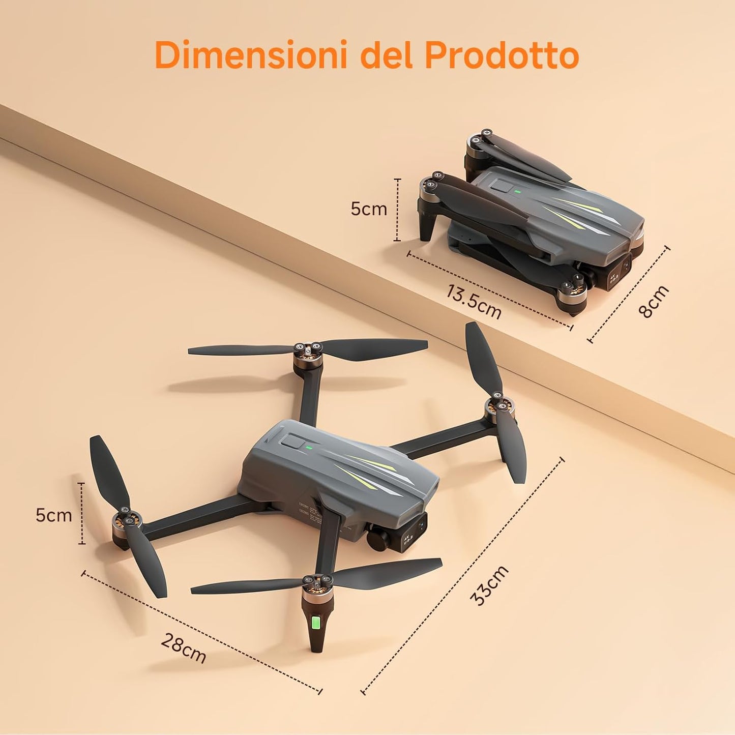 Ameta S20 Drone con Telecamera 4K Professionale, Drone GPS per Bambini e Adulti con Ritorno Automatico/ 50 Minuti/Modalità Intelligenti/Follow Me/Controllo Gesti, Mini Drones FPV Meno di 249g