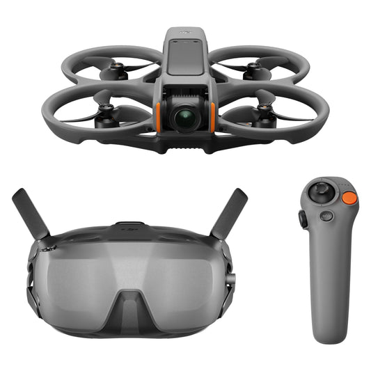 DJI Avata 2 Fly Smart Combo (una batteria), drone FPV con fotocamera 4K, esperienza immersiva, paraeliche integrati, FOV da 155°, drone con fotocamera con Goggles N3 e RC Motion 3