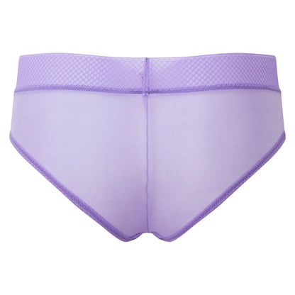 Gossard Glossies Violet Sheer Mesh Cheeky Short Panty - STREET STYLE
