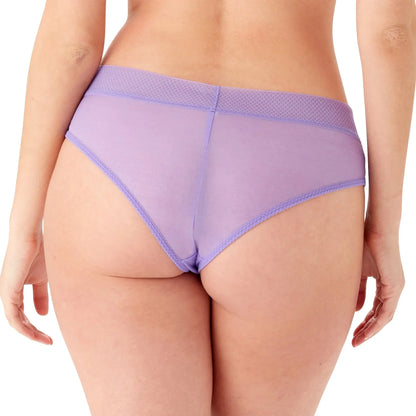 Gossard Glossies Violet Sheer Mesh Cheeky Short Panty - STREET STYLE