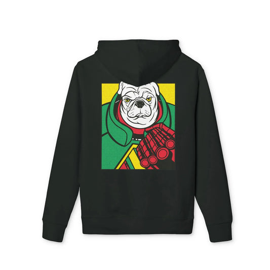 White Pug - Comic Mafia - Premium Bio Unisex Hoodie - Back Print - STREET STYLE