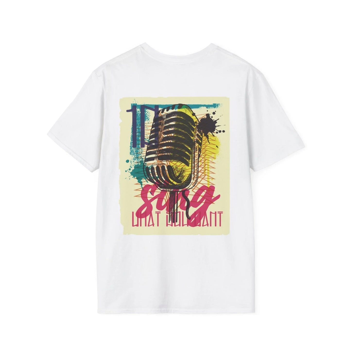 Microphone - Urban Graffiti - Unisex T-Shirt - Back Print - STREET STYLE