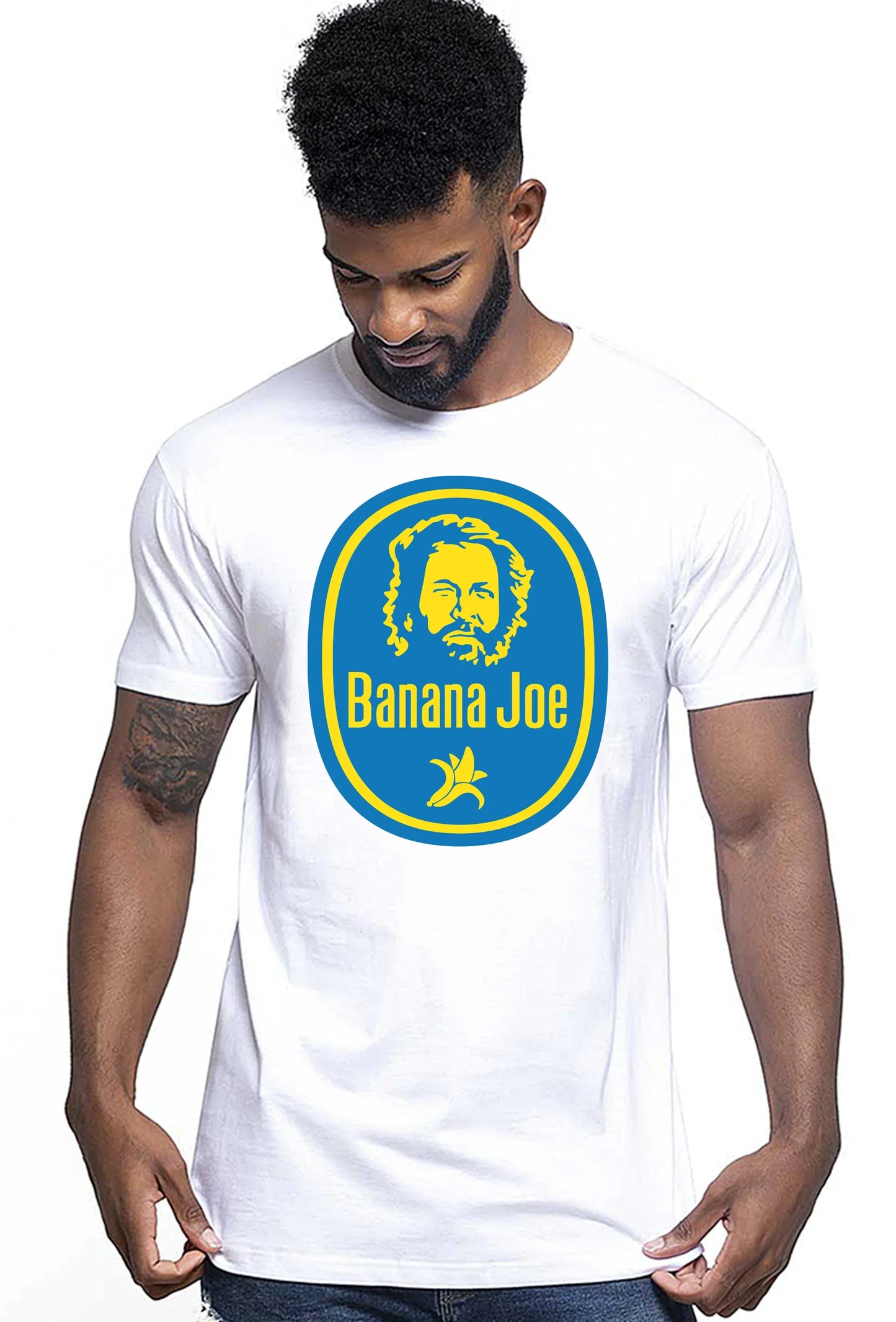 Banana Joe Bud Spencer Film The Legend 68 T-shirt Urban Men Uomo 100% Cotone Pettinato JK - STREET STYLE