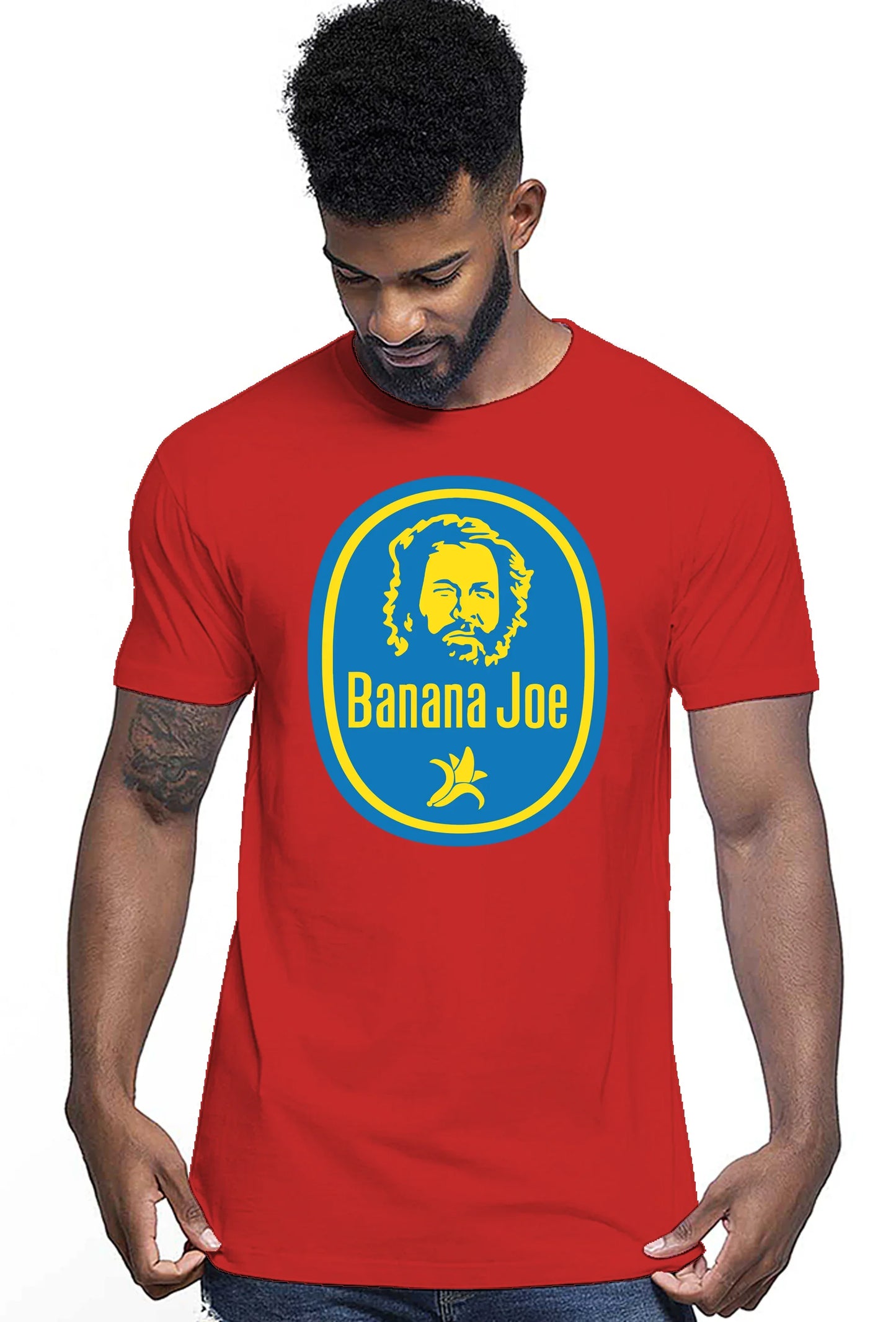 Banana Joe Bud Spencer Film The Legend 68 T-shirt Urban Men Uomo 100% Cotone Pettinato JK - STREET STYLE