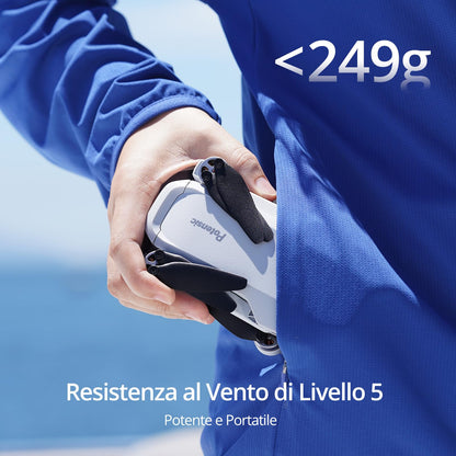 Potensic ATOM SE Combo GPS Drone con Telecamera 4K, 62 Min di Volo, <249g, 4KM FPV Transmissione, Velocità Max 16m/s, Brushless Motore, Ritorno Auto, RC Quadricotter per Principianti e Adulti, C0