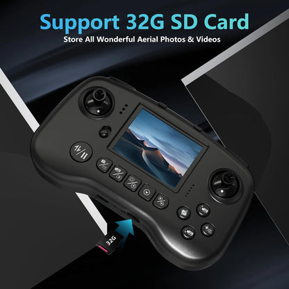 Drone con Fotocamera 4k per Adulti, Droni con 2,8 Pollici Schermo LCDProfessionisti, Evitamento Ostacoli 270°, Motore Brushless, Mantenimento dell'altitudine, RC Quadcopter per Principianti TT19LCD