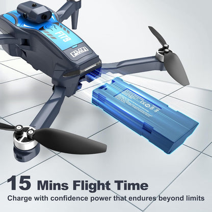 Drone Pieghévole Con Fotocamera 1080P & Schermo LCD 2,8", Evitamento Ostacoli, Motore Brushless, Quadricottero FPV WiFi, Volo A Traiettoria, Autonomia Di Volo 16 Min, Per Adulti/Principianti