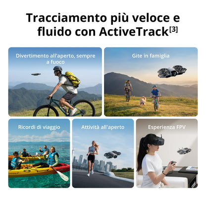 DJI Neo 2 Combo Motion Fly More con RC Motion 3 e Goggles N3, trasmissione stabile con transceiver digitale, drone 4K per principianti, volo FPV, 3 batterie
