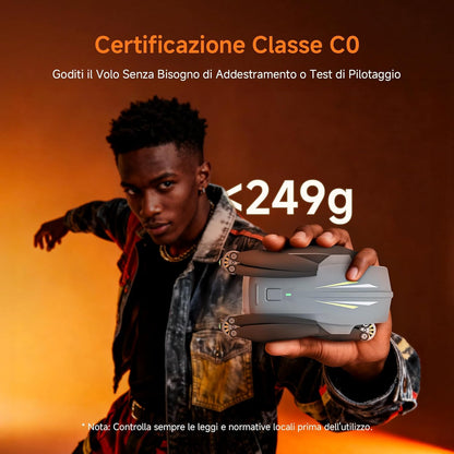 Ameta S20 Drone con Telecamera 4K Professionale, Drone GPS per Bambini e Adulti con Ritorno Automatico/ 50 Minuti/Modalità Intelligenti/Follow Me/Controllo Gesti, Mini Drones FPV Meno di 249g