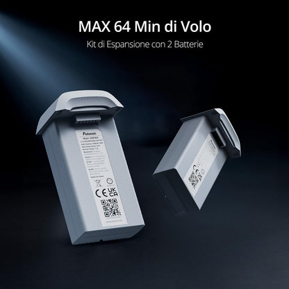 Potensic ATOM 4K GPS Drone Pieghevole con Gimbal a 3 Assi, ＜249 g, 6KM Trasmissione, 12MP Foto, 64 Minuti di Volo con 2 Batterie, QuickShots, Seguito Visivo, C0