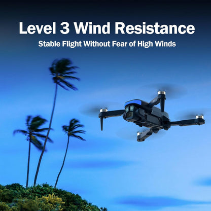 Drone con Fotocamera HD 1080P, Obiettivo Regolabile A 90°, Drone Pieghevole con Motore Brushless, Controllo con Gestualità, Avvitamenti 3D, Modalità Headless, Perfetto Per Principianti e Adulti