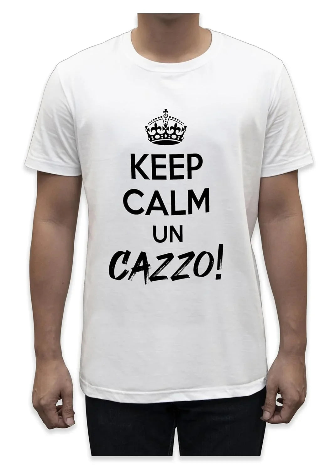 Unisex T-Shirt Short Sleeve T-Shirt with Funny Phrases Funny Joke Funny Print (M, St Oca ZZO STOCAZZO STOCAZZO SIMPATICA REBUS) - STREET STYLE