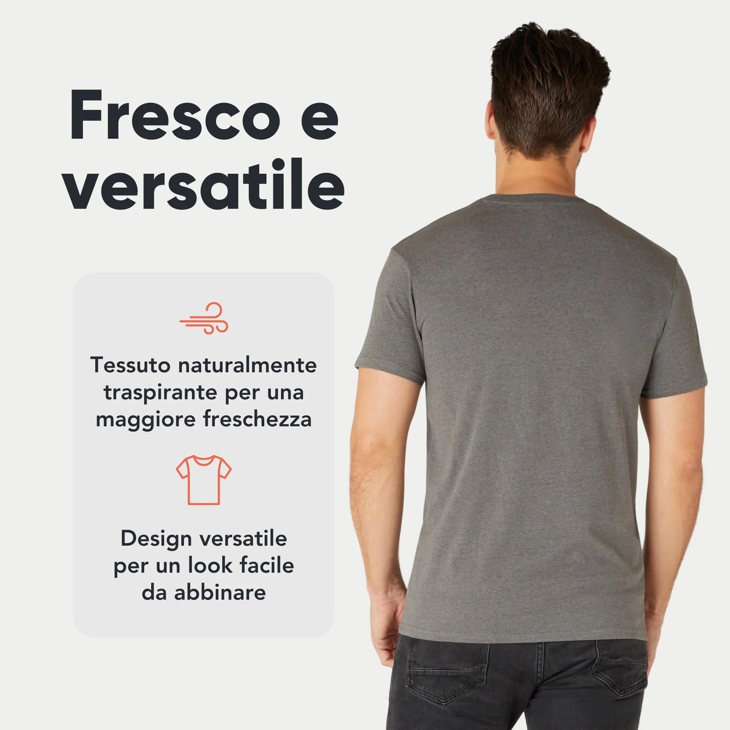 STREET STYLE T-shirt Uomo 100% Cotone Bio Pack 3/5 - STREET STYLE