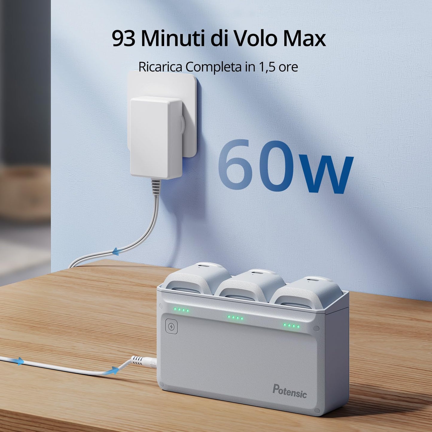 Potensic ATOM SE Combo GPS Drone con Telecamera 4K, 62 Min di Volo, <249g, 4KM FPV Transmissione, Velocità Max 16m/s, Brushless Motore, Ritorno Auto, RC Quadricotter per Principianti e Adulti, C0