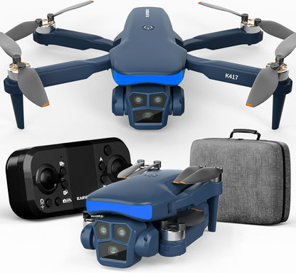 Drone con Fotocamera HD 1080P, Obiettivo Regolabile A 90°, Drone Pieghevole con Motore Brushless, Controllo con Gestualità, Avvitamenti 3D, Modalità Headless, Perfetto Per Principianti e Adulti