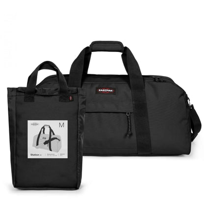 Eastpak Station + Duffel Bag, 30 x 62 x 29 cm, 58 L, Black, Station + - STREET STYLE