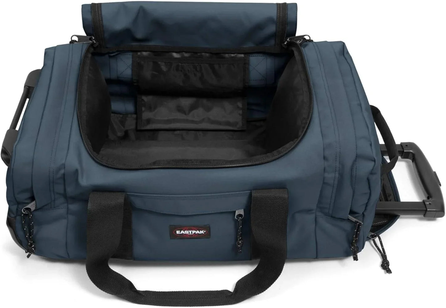Eastpak Leatherface Unisex Luggage with Wheels, Ocean Blue - STREET STYLE