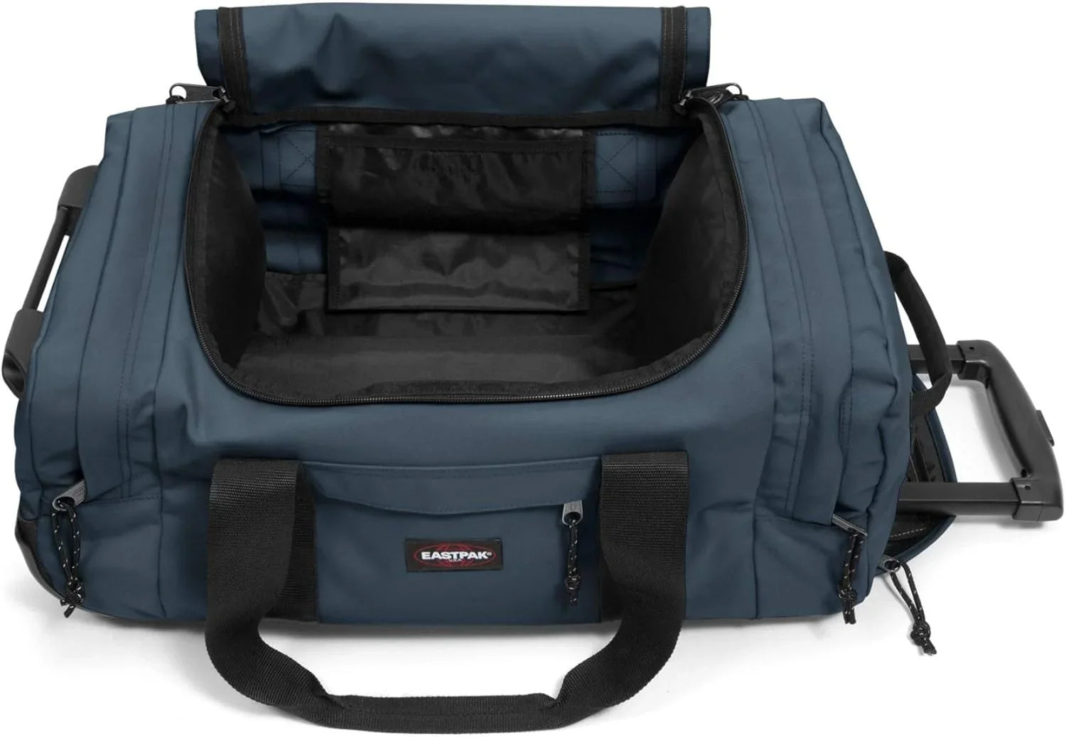 Eastpak Leatherface Unisex Luggage with Wheels, Ocean Blue - STREET STYLE