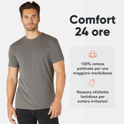 STREET STYLE T-shirt Uomo 100% Cotone Bio Pack 3/5 - STREET STYLE