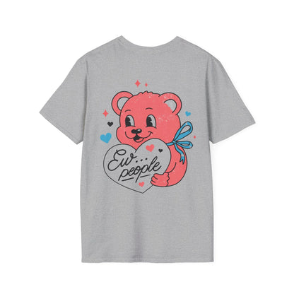 Ew... people - Antisocial Retro - Unisex T-Shirt - Back Print - STREET STYLE