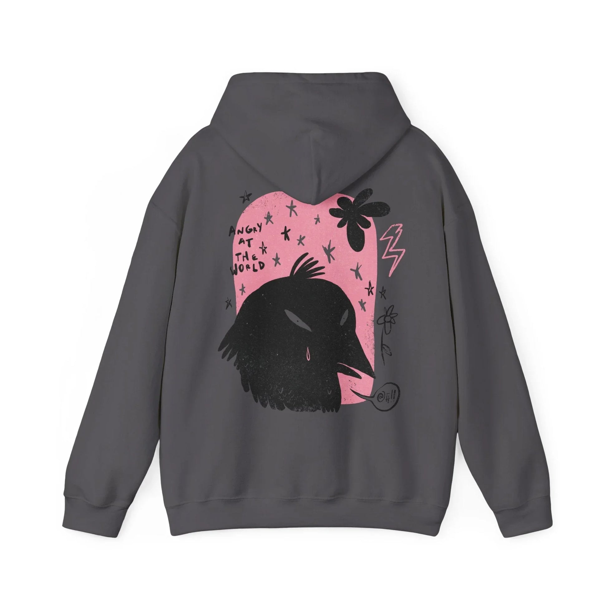 Angry at the World - Moody Birds - Unisex Hoodie - STREET STYLE