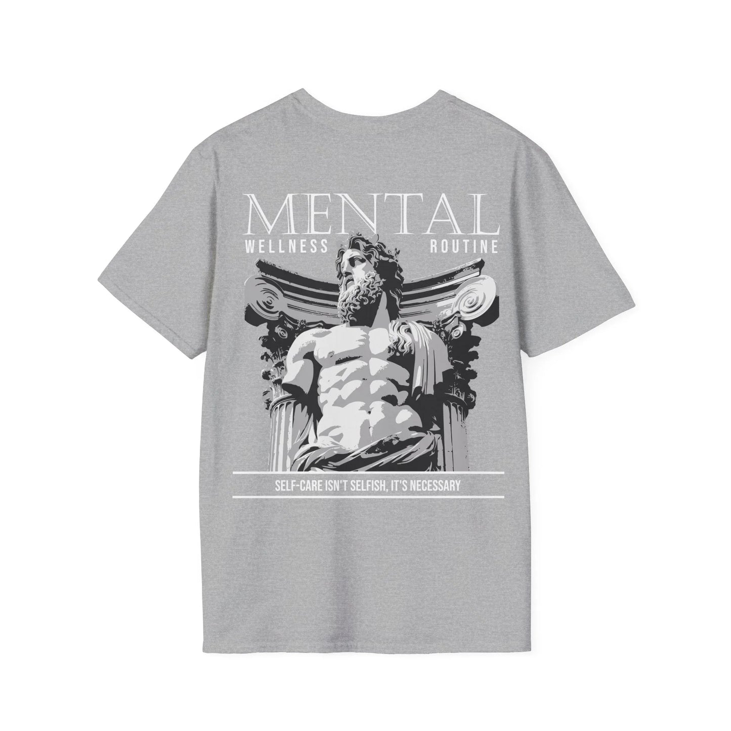 Mental Wellness Routine - Streetwear - Gods Way - Unisex T-Shirt - Back Print - STREET STYLE