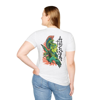 Athena - Greek Mythology - Unisex T-Shirt - Back Print - STREET STYLE