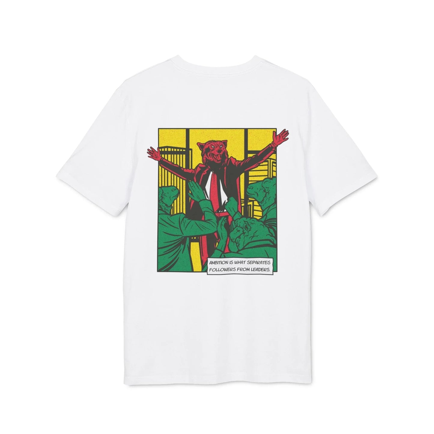 Wolf of Wall Street - Comic Mafia - Premium Bio Unisex T-Shirt - Back Print - STREET STYLE