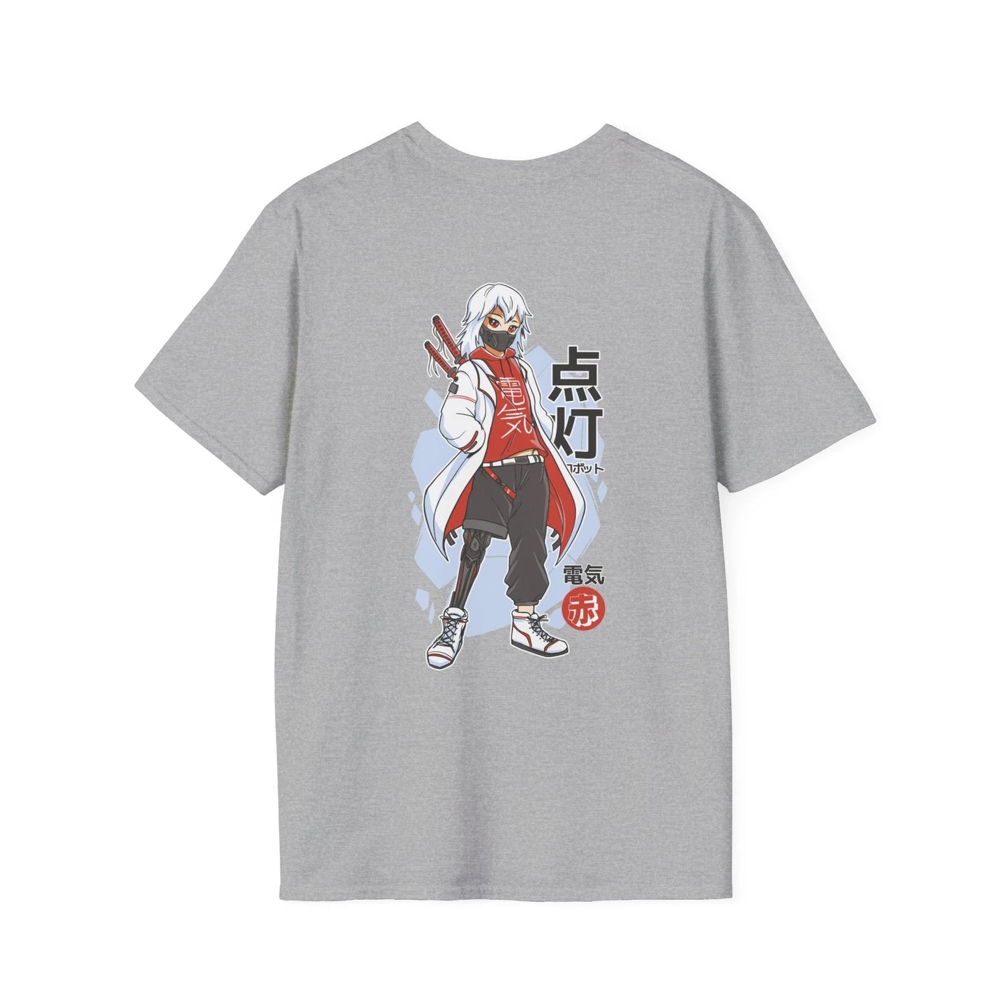 Techware Samurai - Anime World - Unisex T-Shirt - Back Print - STREET STYLE