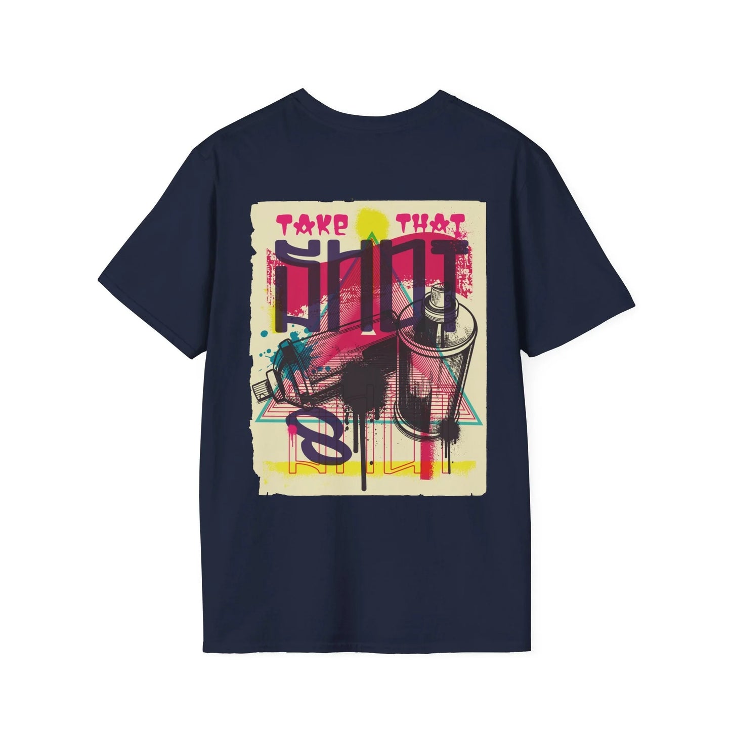 Spray Paint - Urban Graffiti - Unisex T-Shirt - Back Print - STREET STYLE