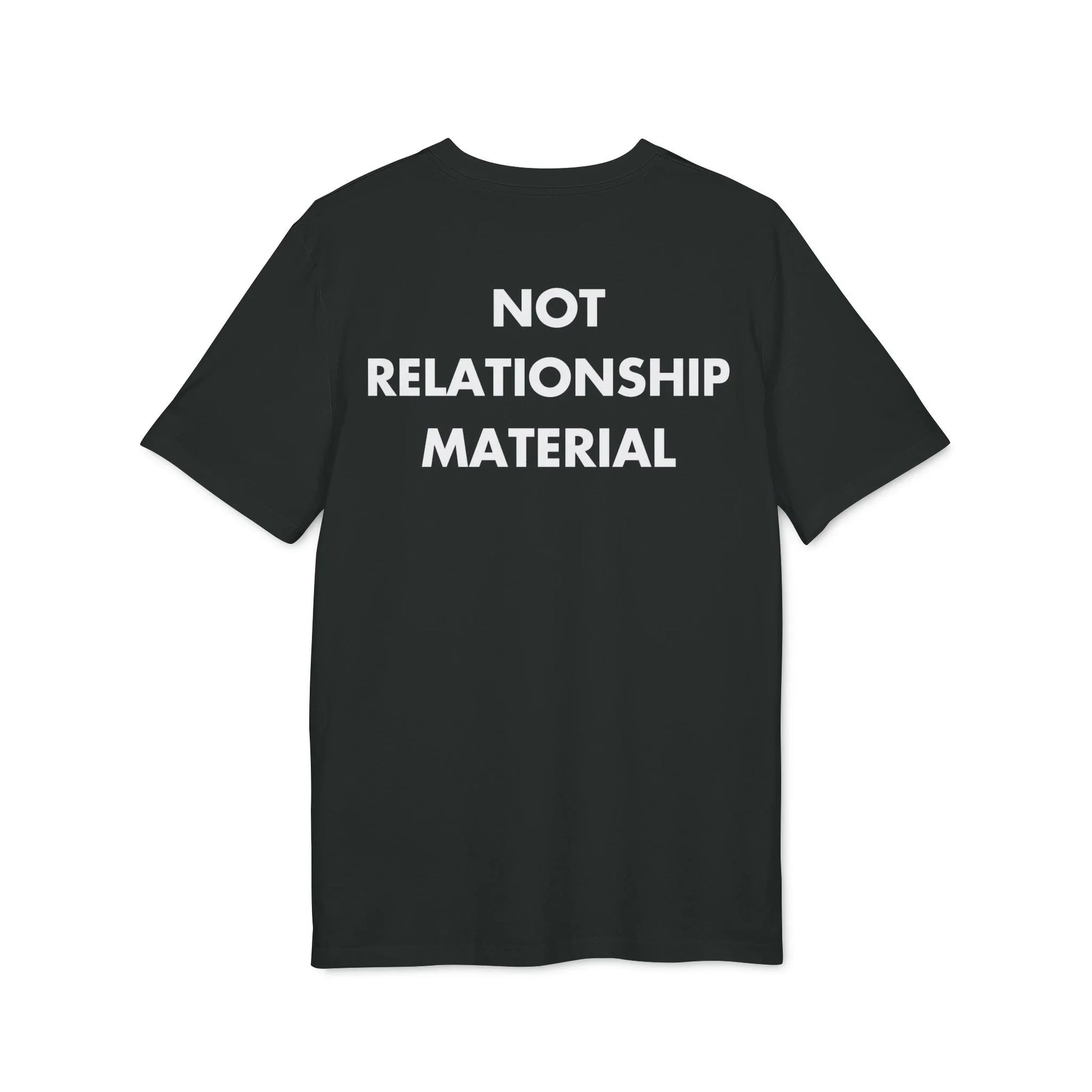 Not Relationship Material - Everything I Love - Premium Bio Unisex T-Shirt - Back Print - STREET STYLE