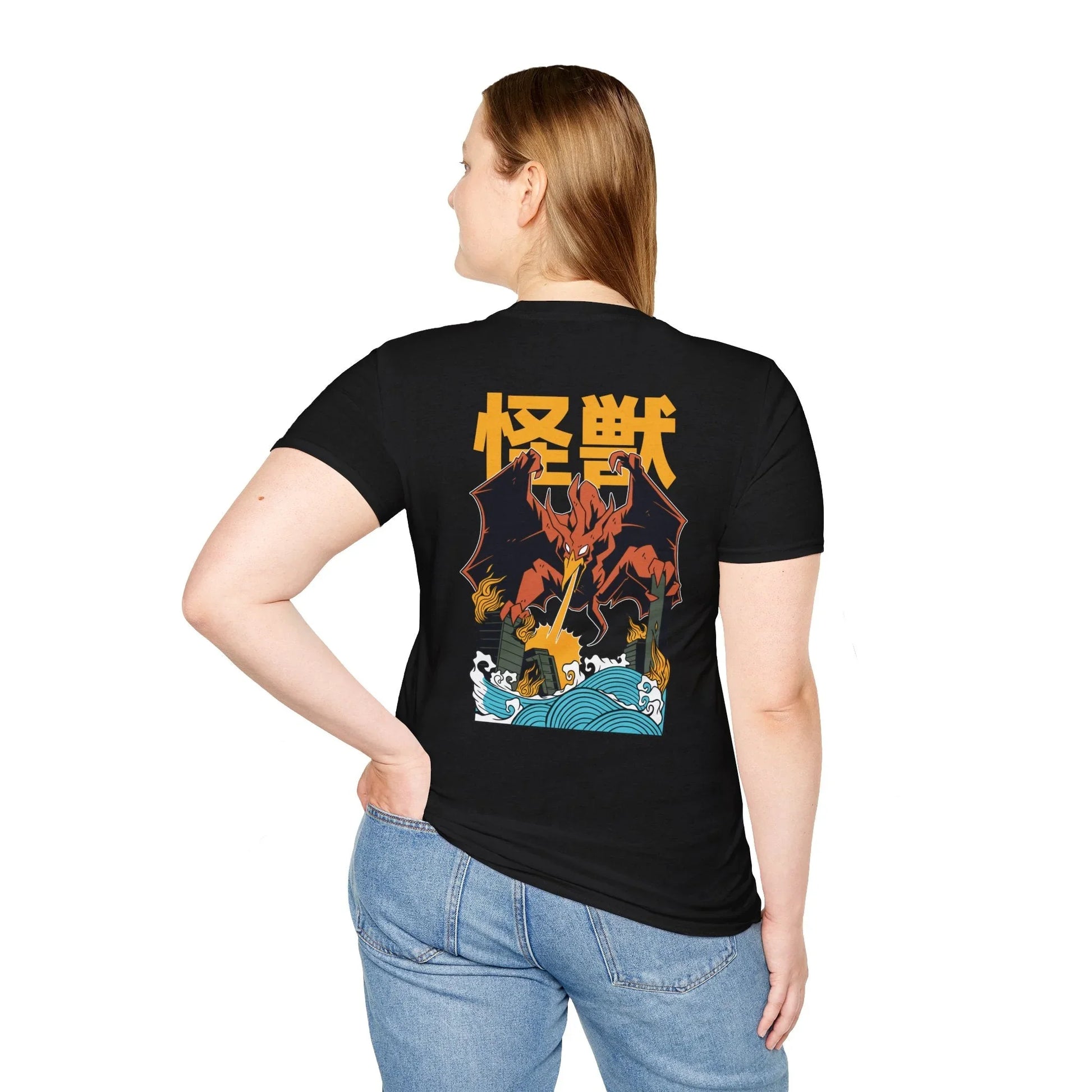 Phoenix - Kaiju Monster - Unisex T-Shirt - Back Print - STREET STYLE