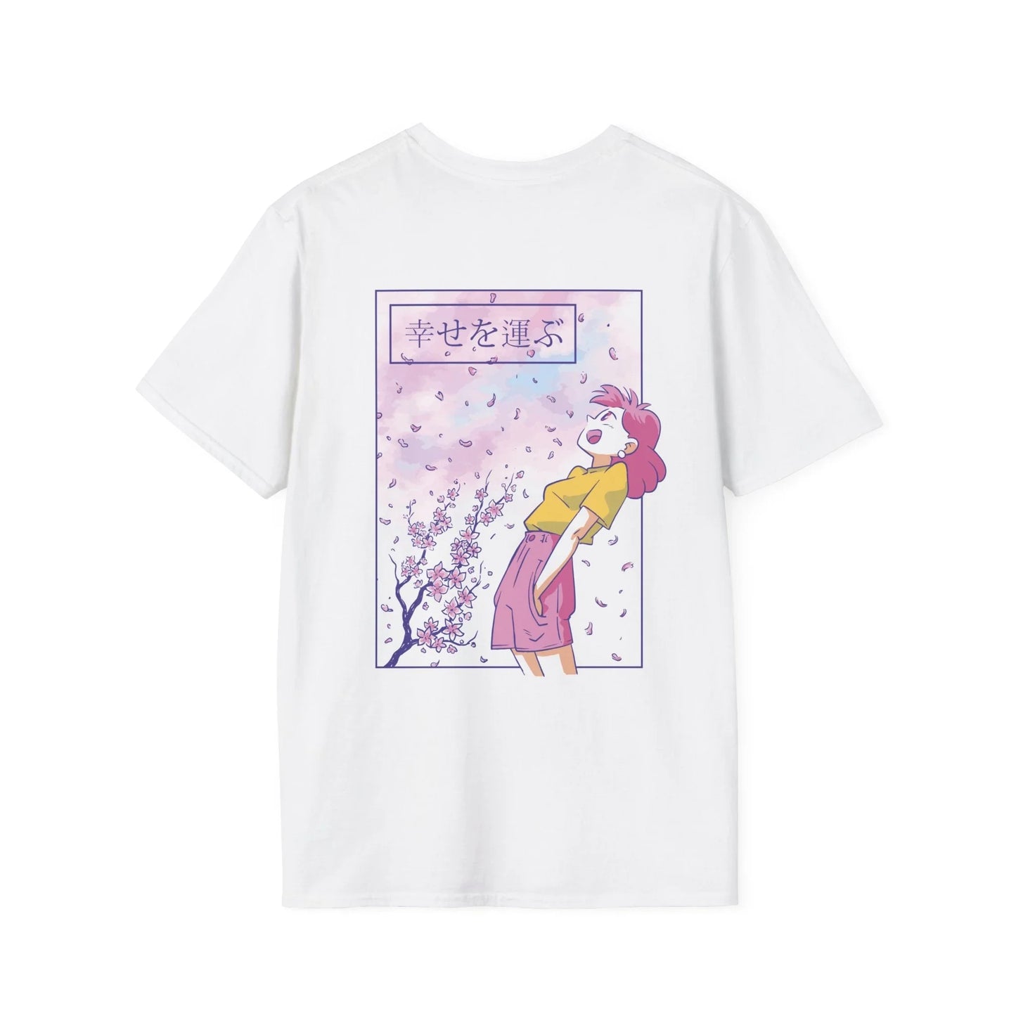 Anime Girl Sakura - Anime World - Unisex T-Shirt - Back Print - STREET STYLE