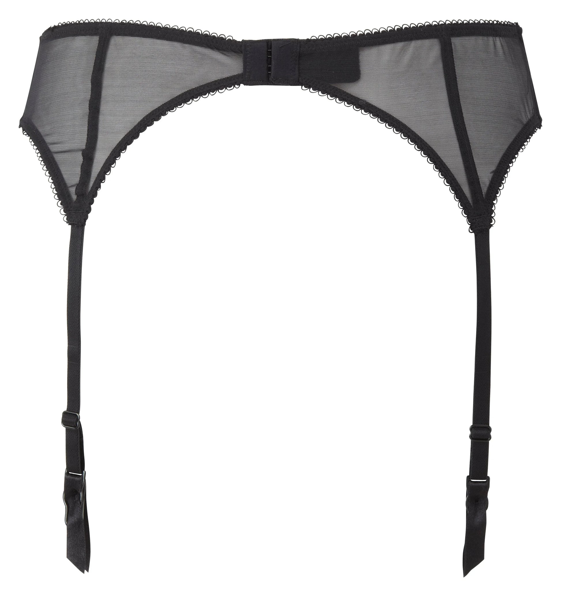 Sheer Lace Garter Belt Gossard Superboost Lace Black - STREET STYLE