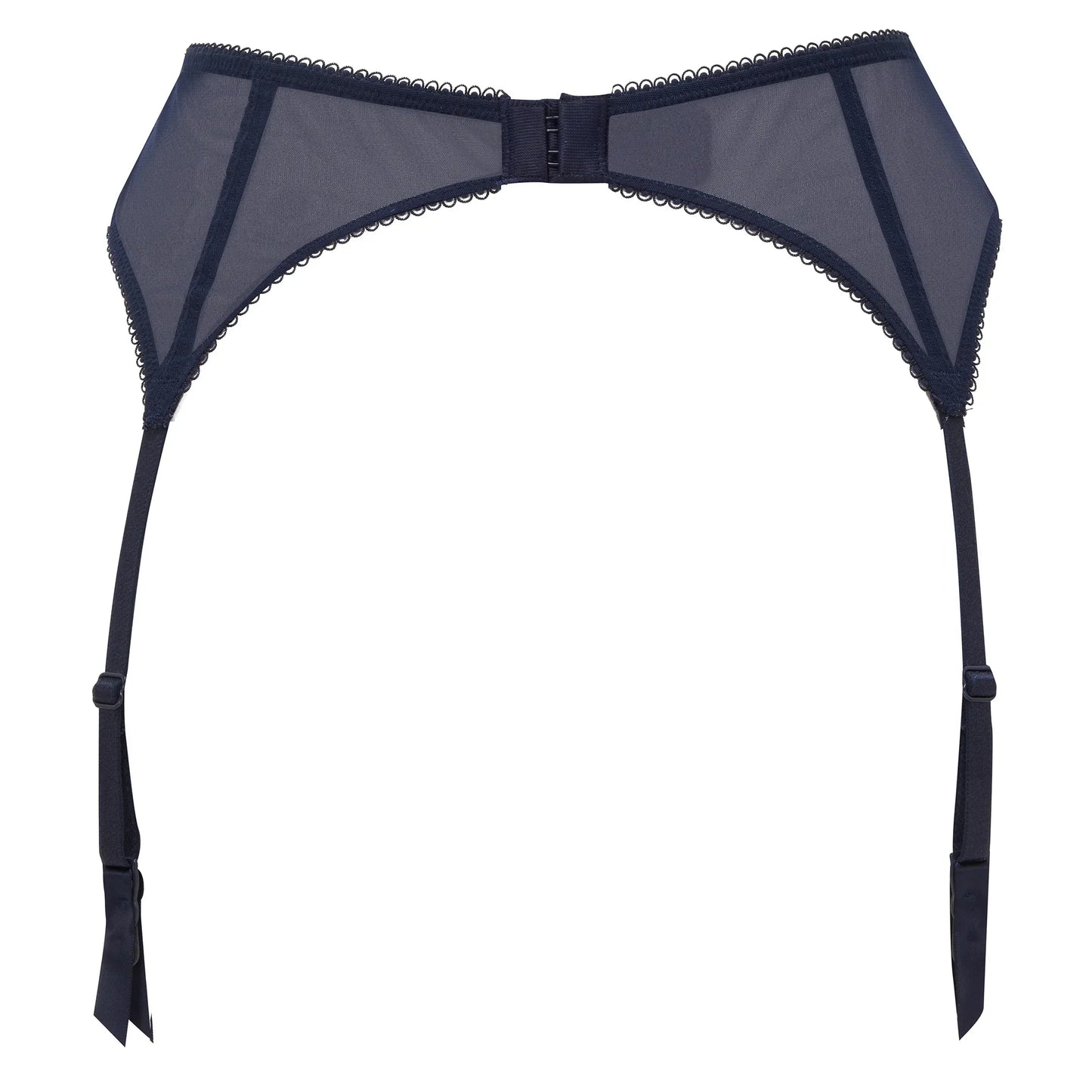 Gossard Superboost Lace Garter Belt Midnight Blue Gold - STREET STYLE