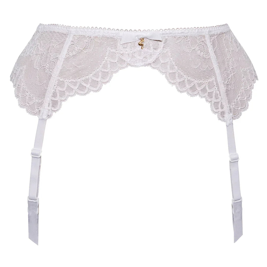 Sheer Lace Garter Belt Gossard Superboost Lace White - STREET STYLE