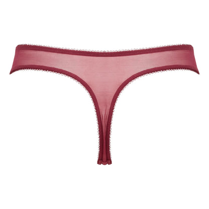 Gossard Superboost Lace Thong Panty Cranberry/Raspberry Sorbet - STREET STYLE