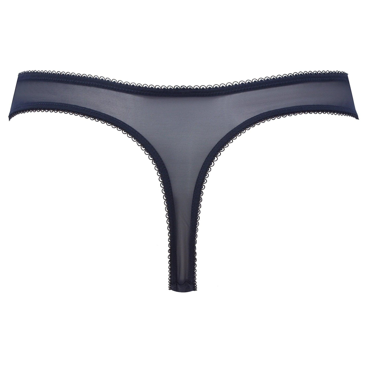 Gossard Superboost Lace Thong Panty Midnight Blue Gold - STREET STYLE