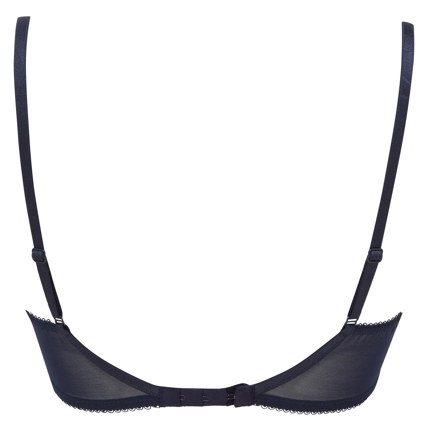 Gossard Superboost Lace Plunge Bra Midnight Blue Gold - STREET STYLE