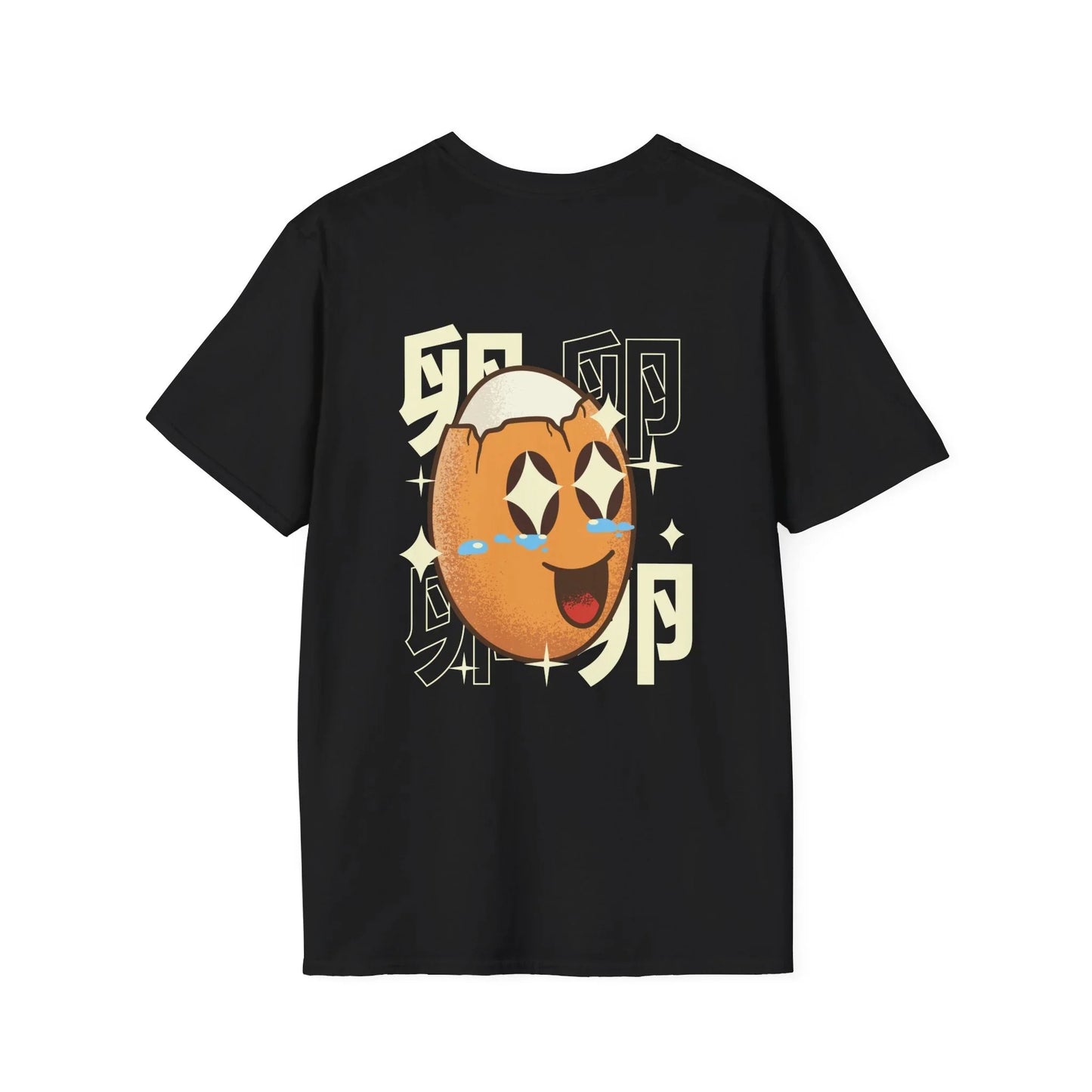 Egg - Kawaii Character - Unisex T-Shirt - Back Print - STREET STYLE