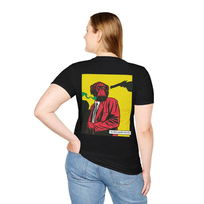 Monkey - Comic Mafia - Unisex T-Shirt - Back Print - STREET STYLE