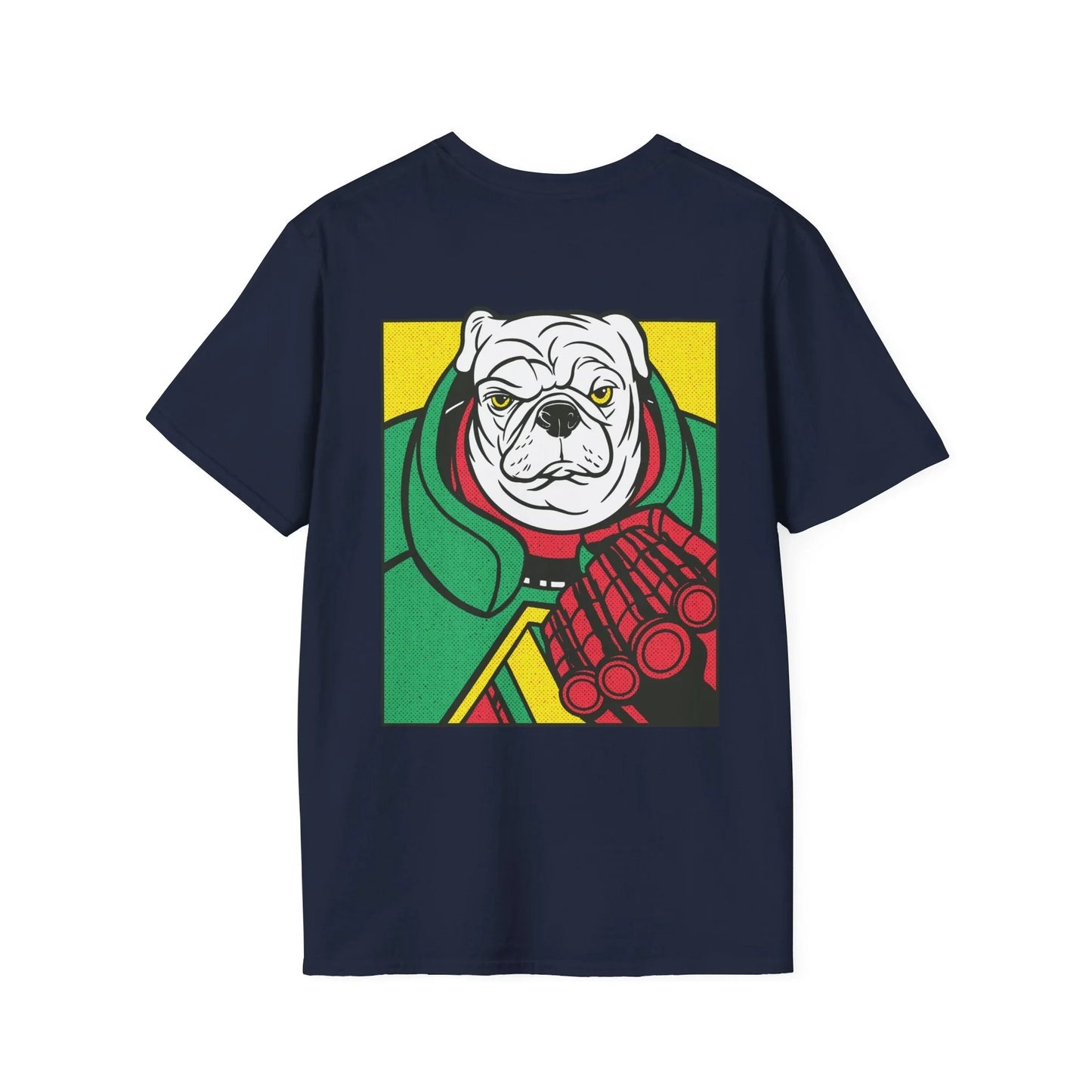 Pug - Comic Mafia - Unisex T-Shirt - Back Print - STREET STYLE