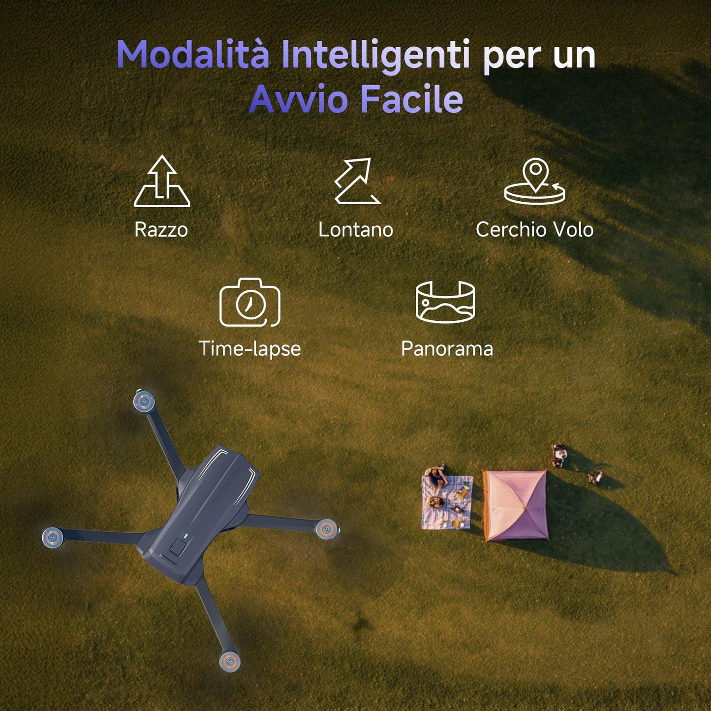 Ameta Drone con Telecamera 4K Professionale, S20 Pro Drone GPS per Bambini e Adulti con Ritorno Automatico/ 50 Minuti/Follow Me/Modalità Intelligenti/Controllo Gesti, Mini Drones FPV Meno di 249g