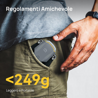 Ameta Drone con Telecamera 4K per Bambini e Adulti, S20 Lite Mini Droni Pieghevole con Motore Brushless/ 36min di Volo/Altitudine Mantenimento/Volo Circolare, Regalo per Uomo Ragazzo, Meno di 249g