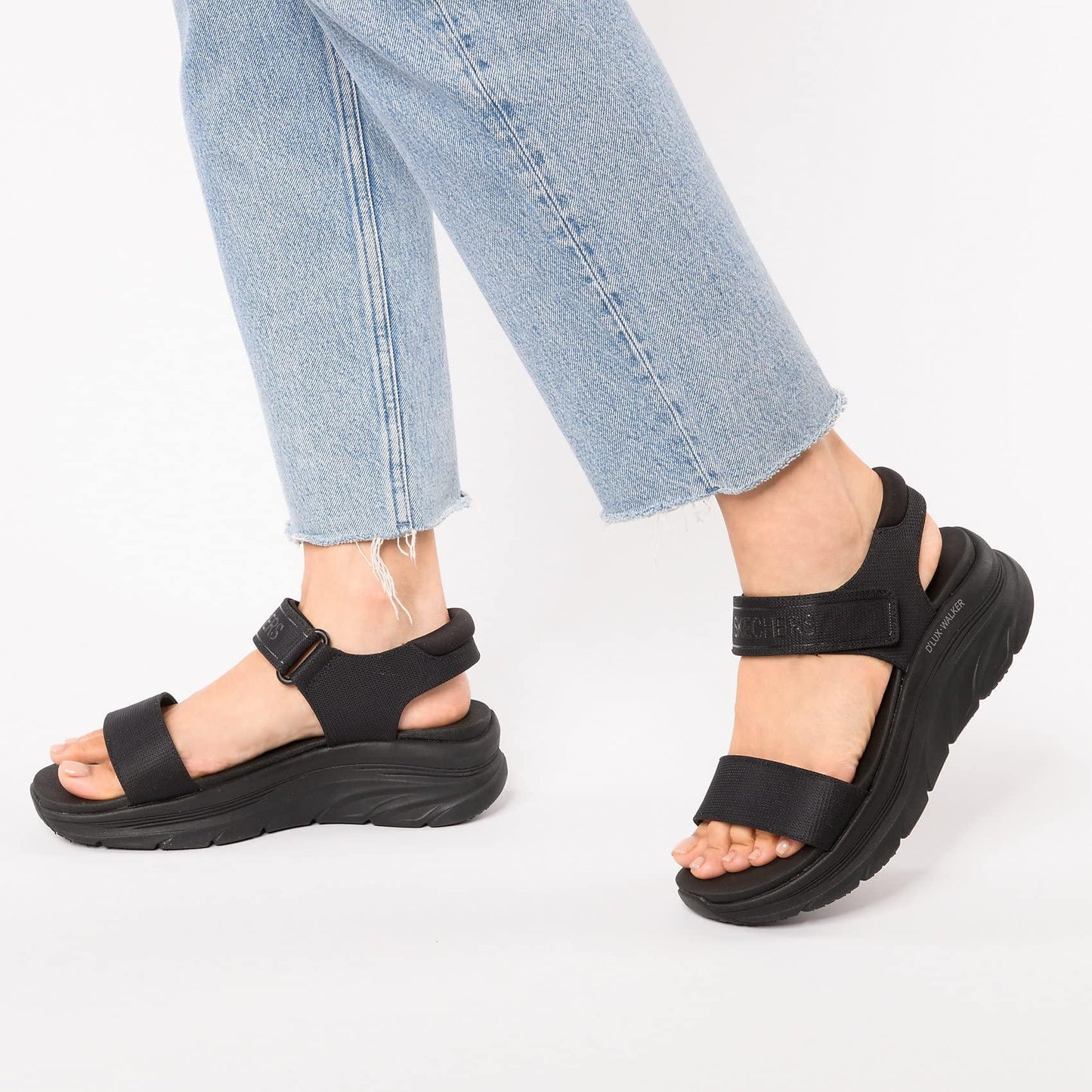Skechers D'lux Walker New Block, Women's Sandals - STREET STYLE