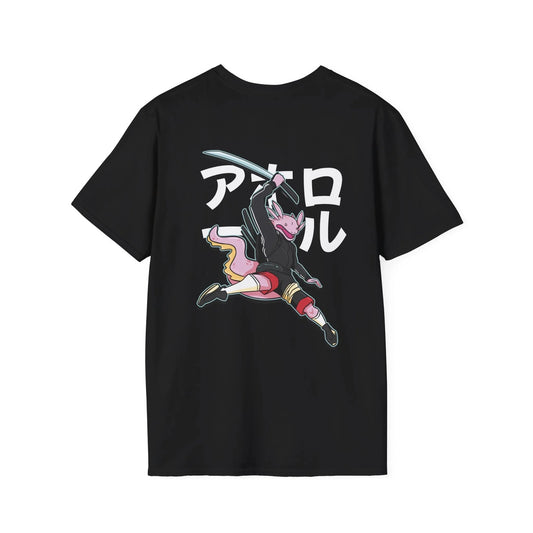 Axolotl - Warrior Animals - Unisex T-Shirt - Back Print - STREET STYLE